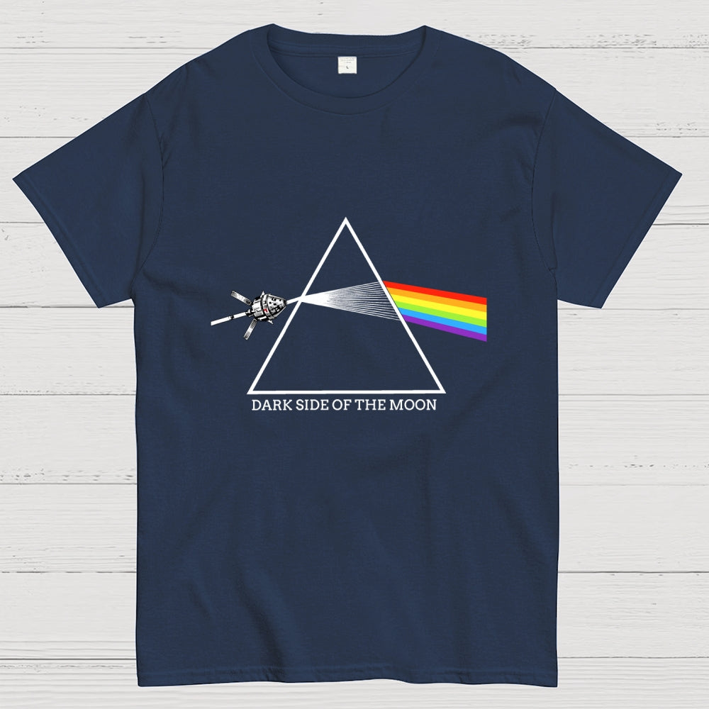 Retro Artemis Ii Dark Side Of The Moon Print  T-Shirt
