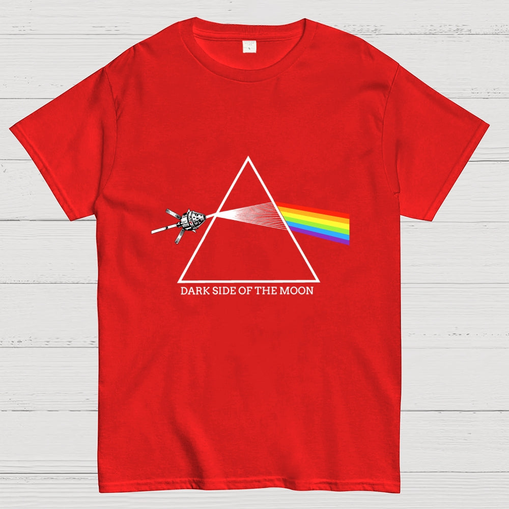 Retro Artemis Ii Dark Side Of The Moon Print  T-Shirt
