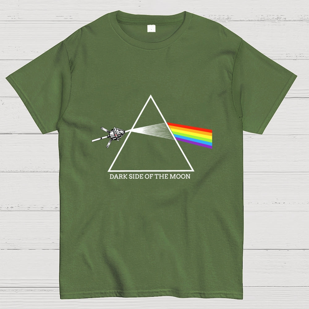 Retro Artemis Ii Dark Side Of The Moon Print  T-Shirt
