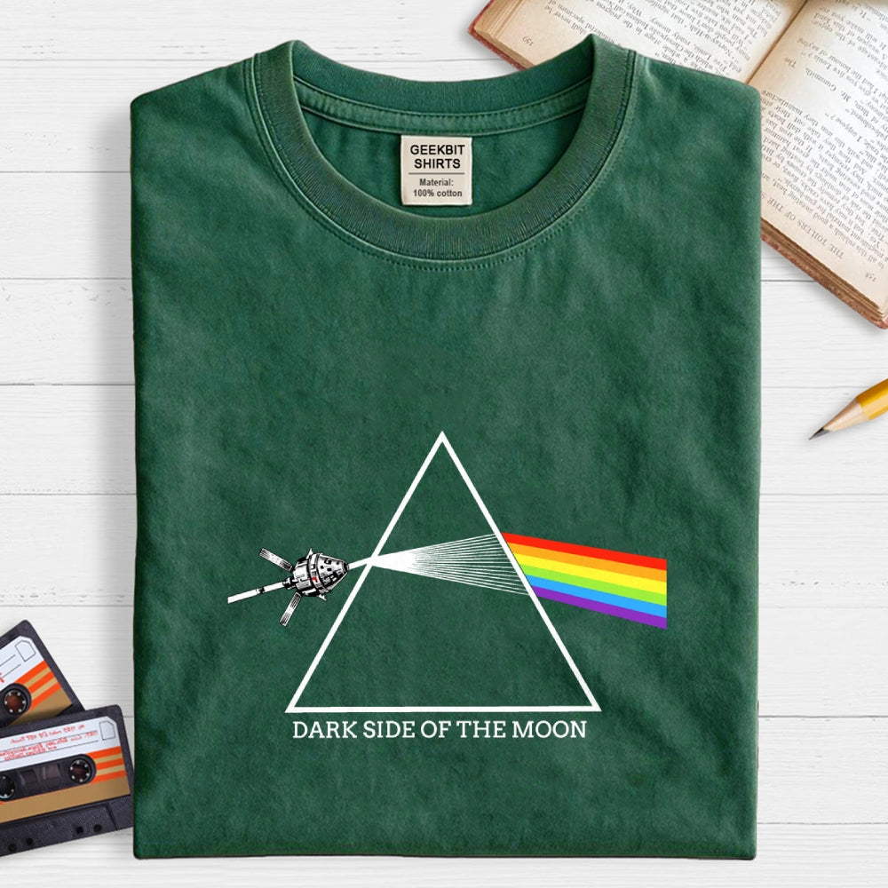 Retro Artemis Ii Dark Side Of The Moon Print  T-Shirt
