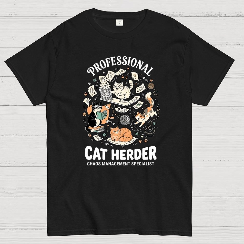 Funny Cat Chaos Design  T-Shirt