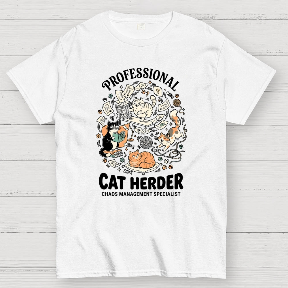 Funny Cat Chaos Design  T-Shirt