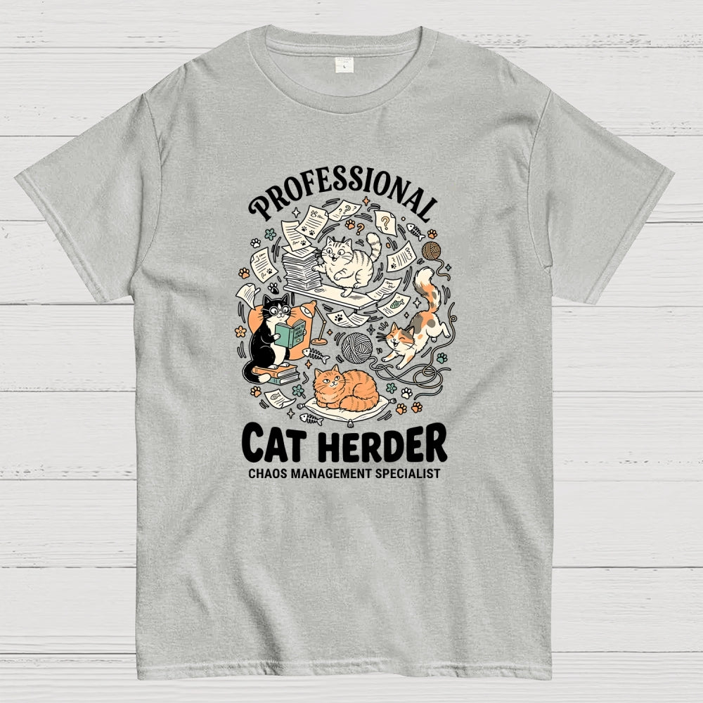 Funny Cat Chaos Design  T-Shirt