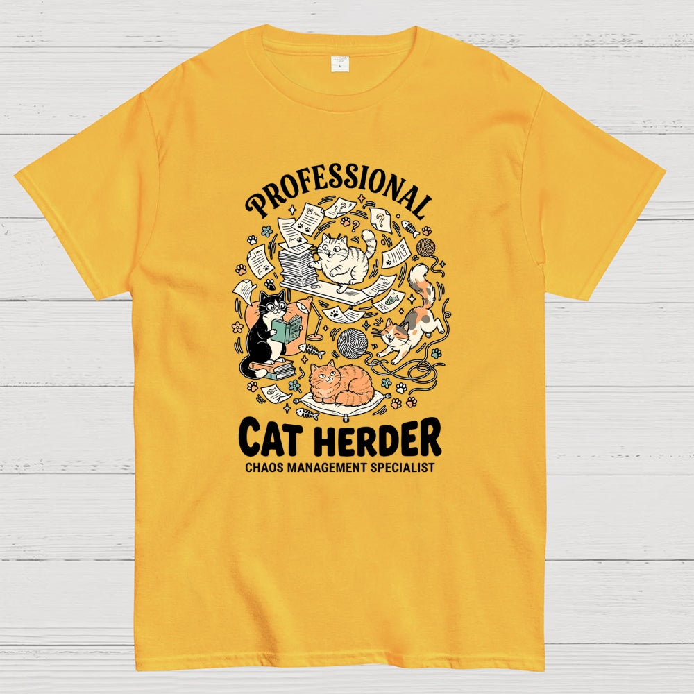 Funny Cat Chaos Design  T-Shirt