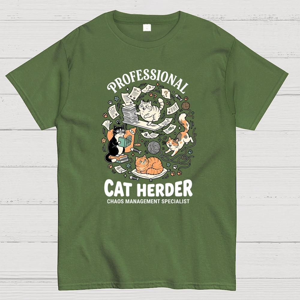 Funny Cat Chaos Design  T-Shirt