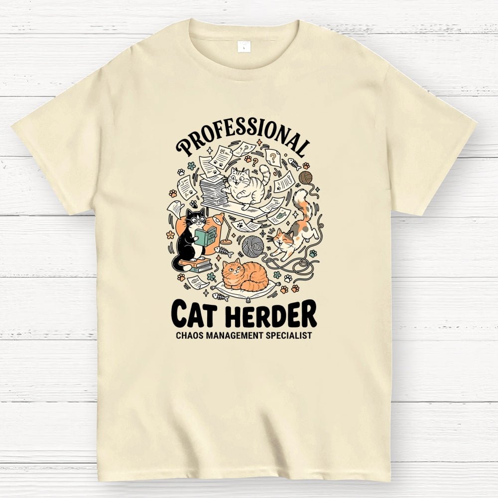 Funny Cat Chaos Design  T-Shirt