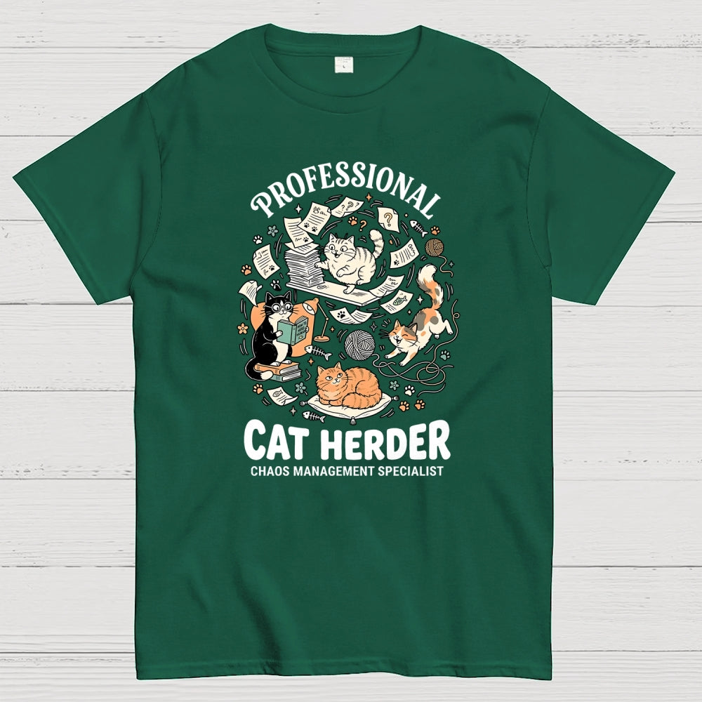 Funny Cat Chaos Design  T-Shirt