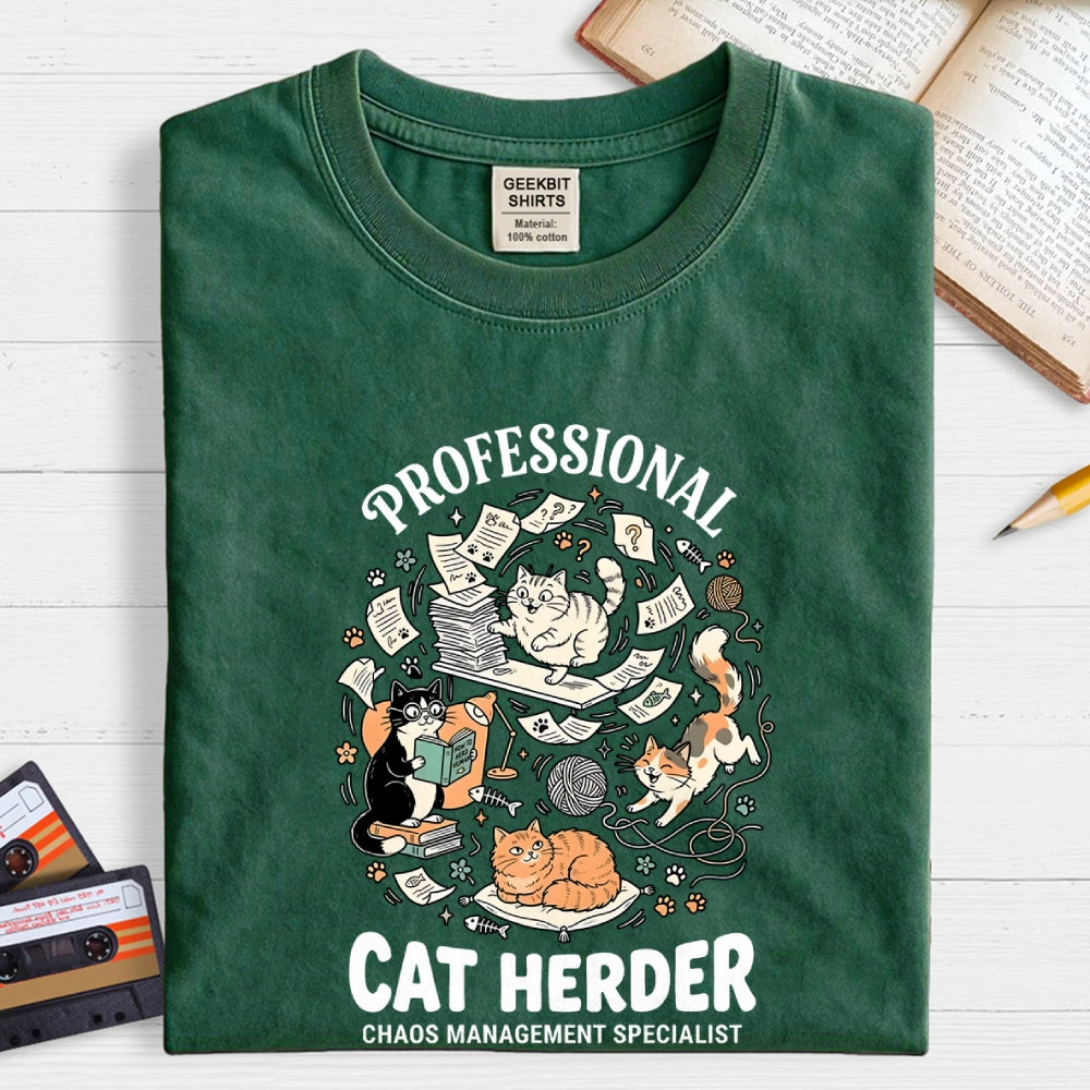 Funny Cat Chaos Design  T-Shirt