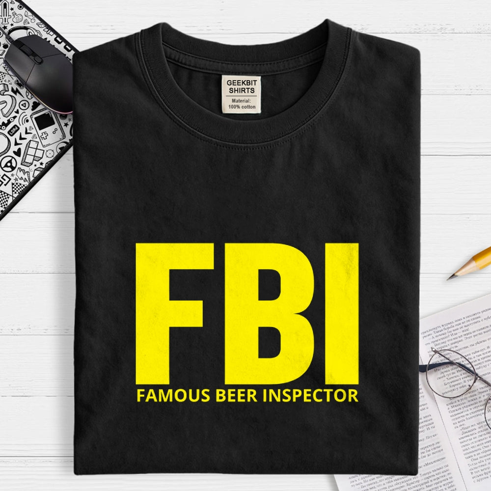 FBI Funny Pun Beer Lovers  T-Shirt