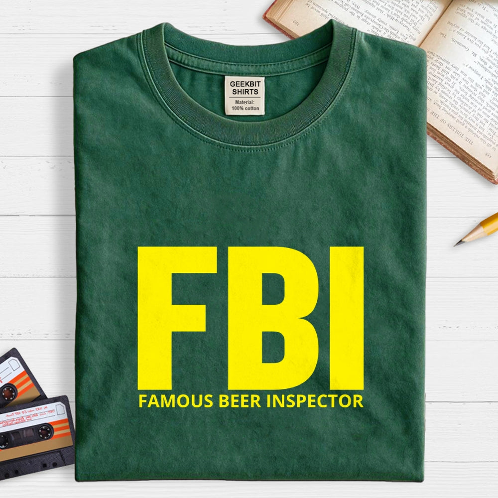 FBI Funny Pun Beer Lovers  T-Shirt