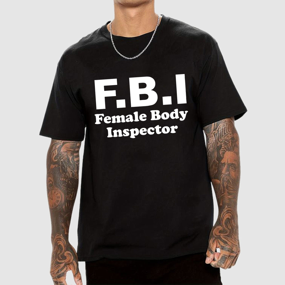 F B I-Funny Savage Warning Sign  T-Shirt
