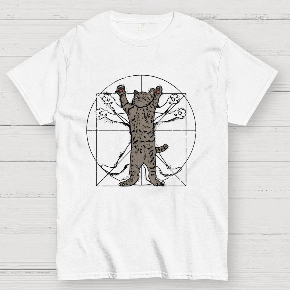 Vitruvian Cat  T-Shirt