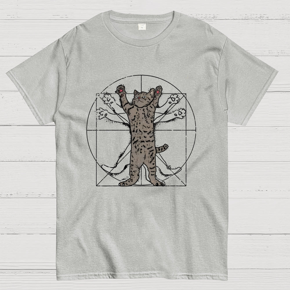 Vitruvian Cat  T-Shirt