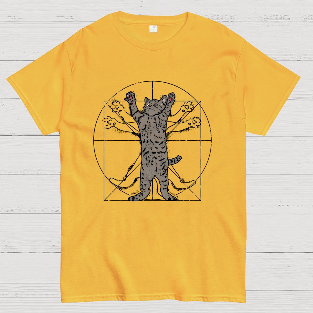 Vitruvian Cat  T-Shirt
