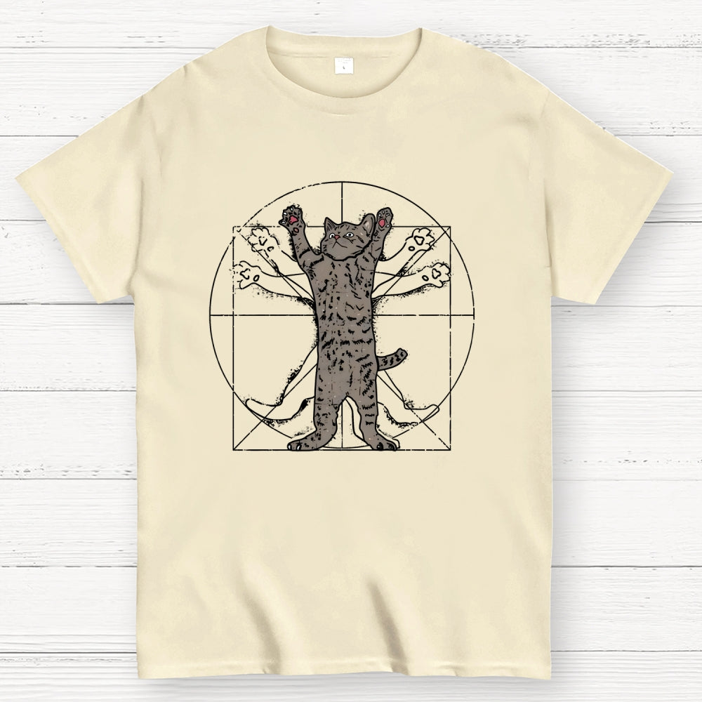 Vitruvian Cat  T-Shirt