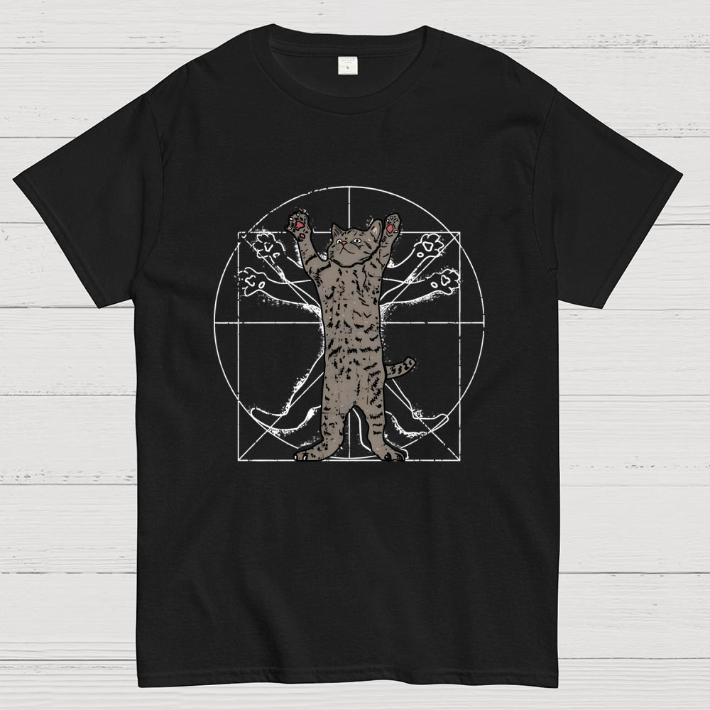 Vitruvian Cat  T-Shirt