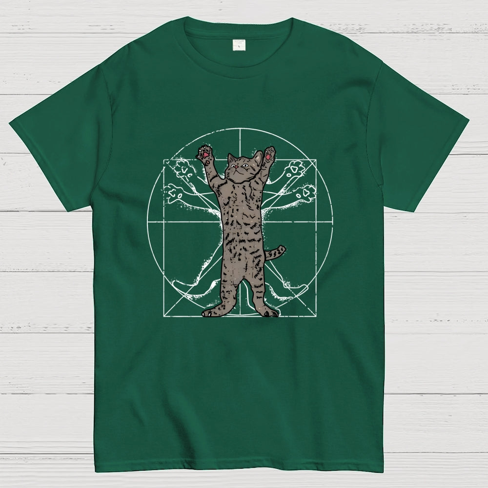 Vitruvian Cat  T-Shirt