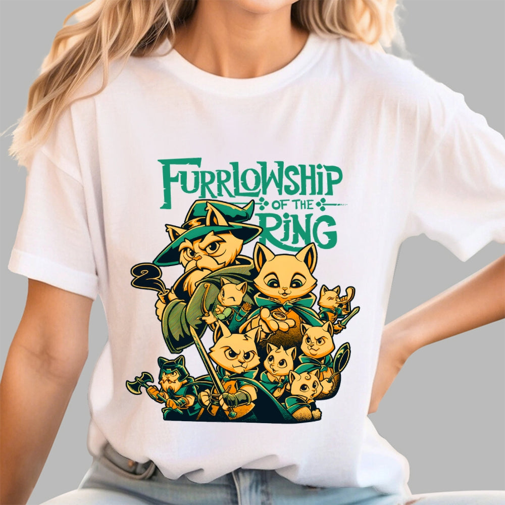 The Furrlowship Of The Ring  T-Shirt