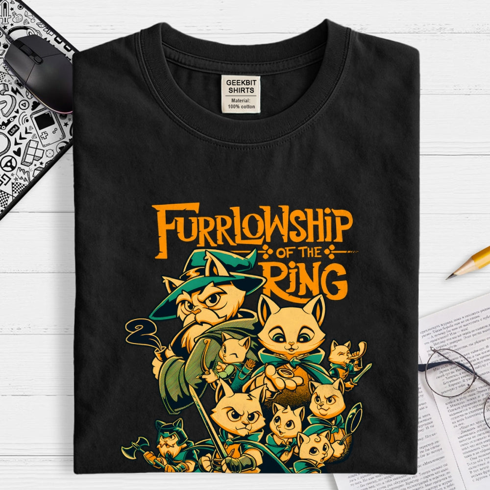 The Furrlowship Of The Ring  T-Shirt