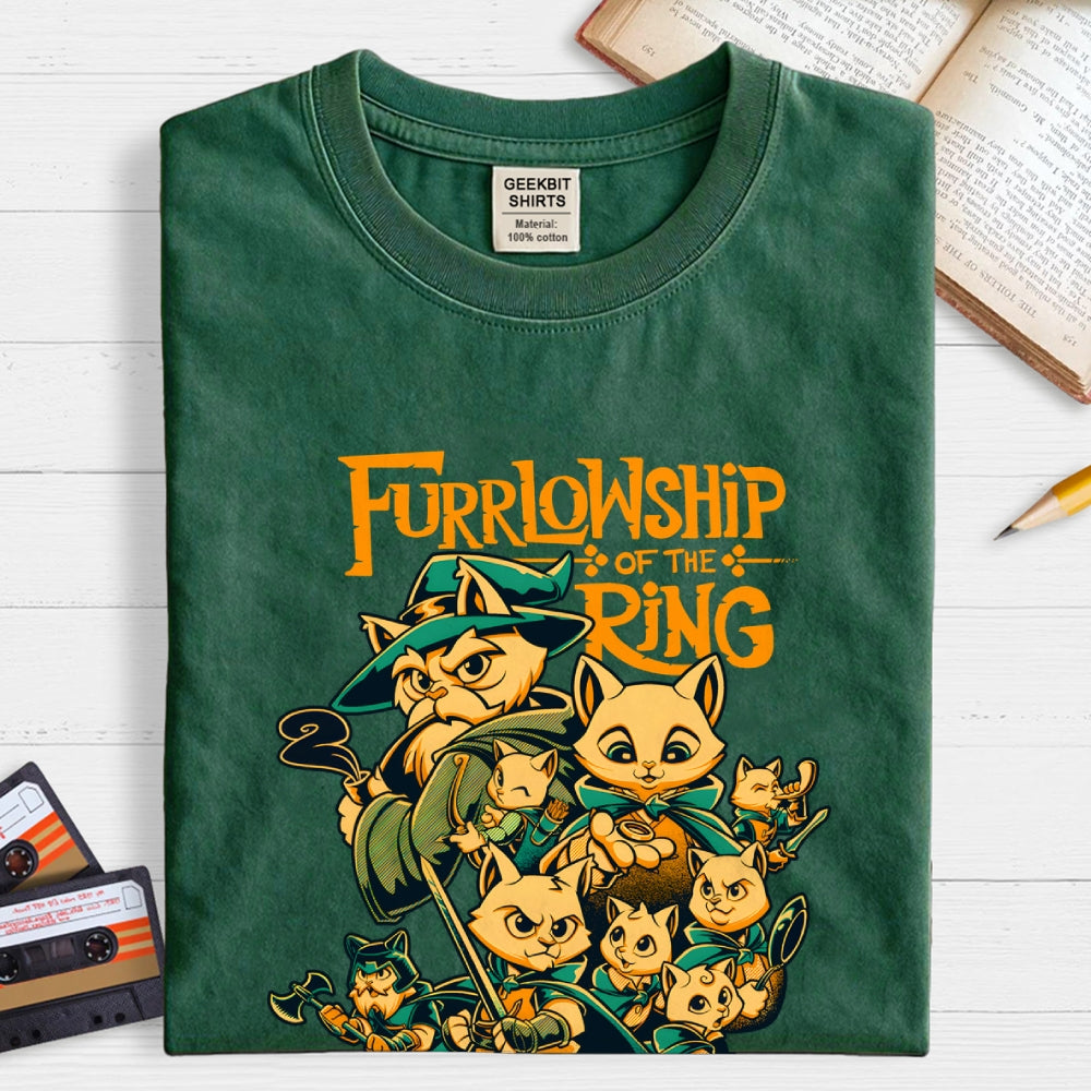 The Furrlowship Of The Ring  T-Shirt