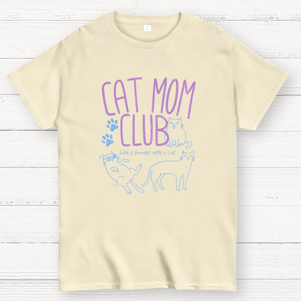 Cat Mom Club  T-Shirt