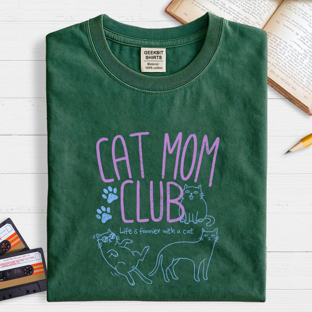 Cat Mom Club  T-Shirt