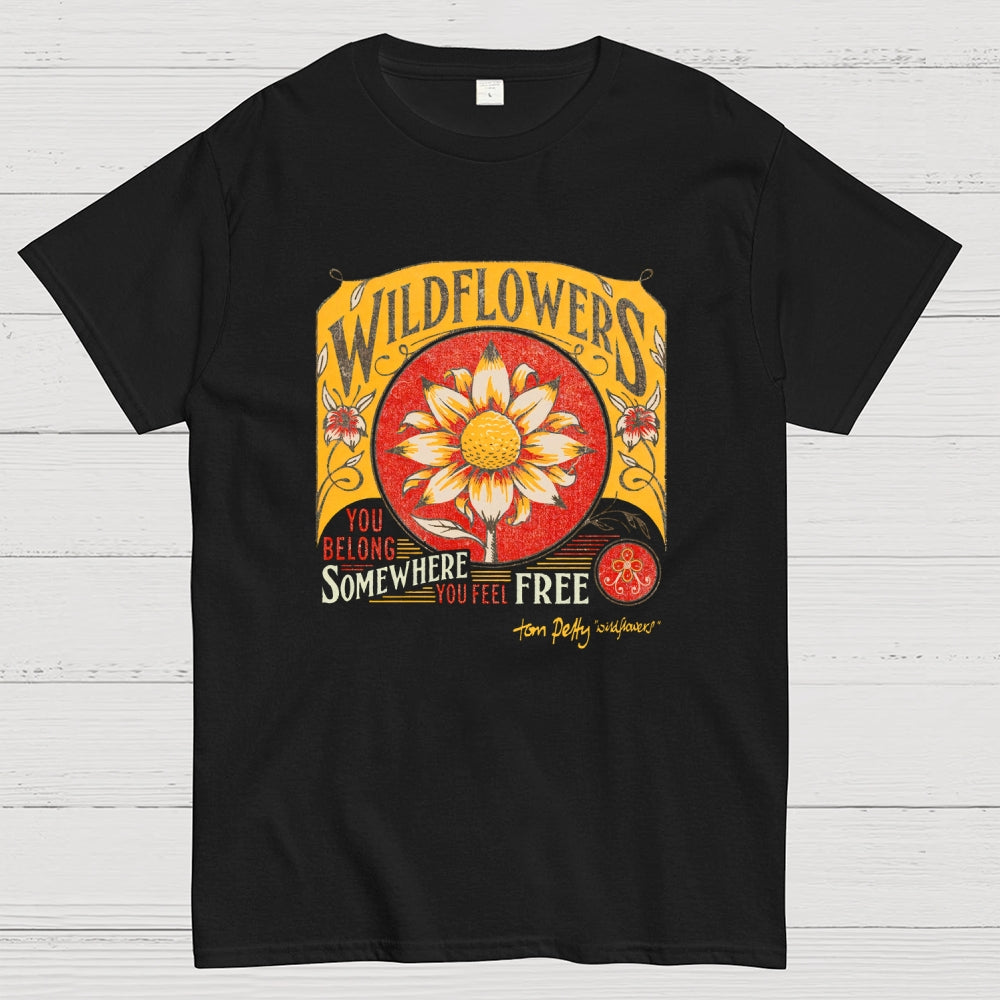Tom Petty Wildflowers Natural  T-Shirt