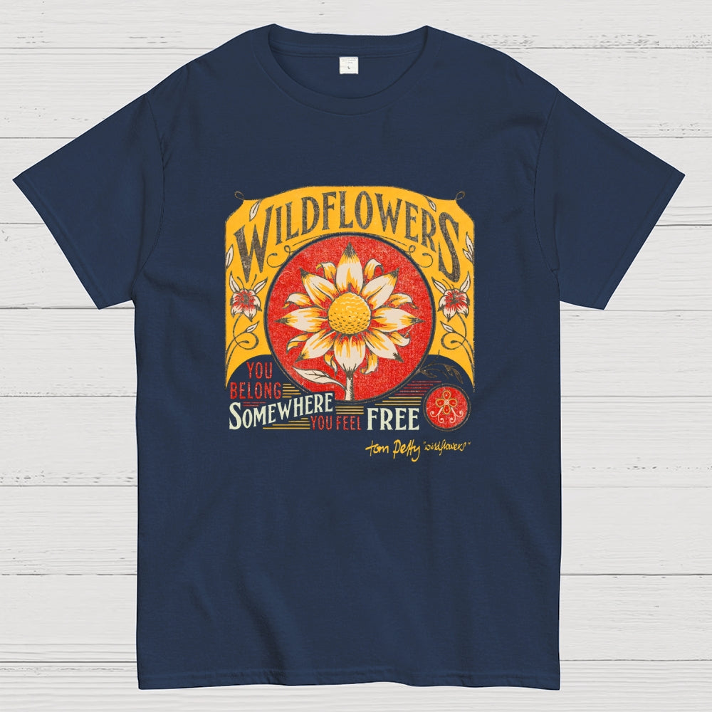 Tom Petty Wildflowers Natural  T-Shirt