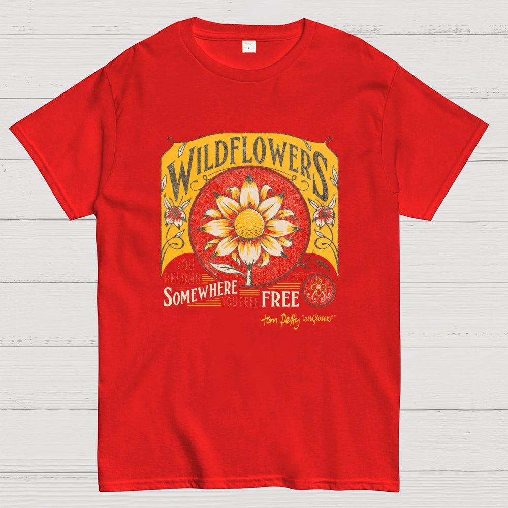 Tom Petty Wildflowers Natural  T-Shirt