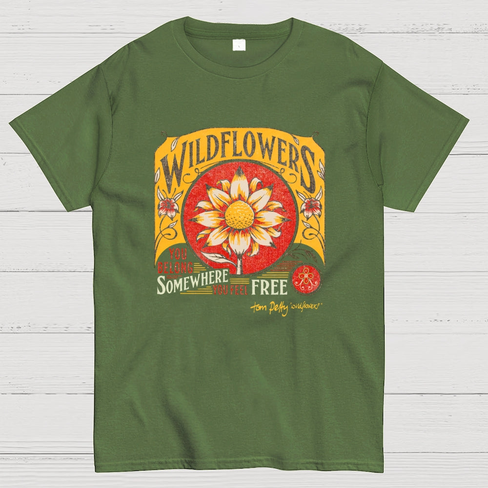 Tom Petty Wildflowers Natural  T-Shirt