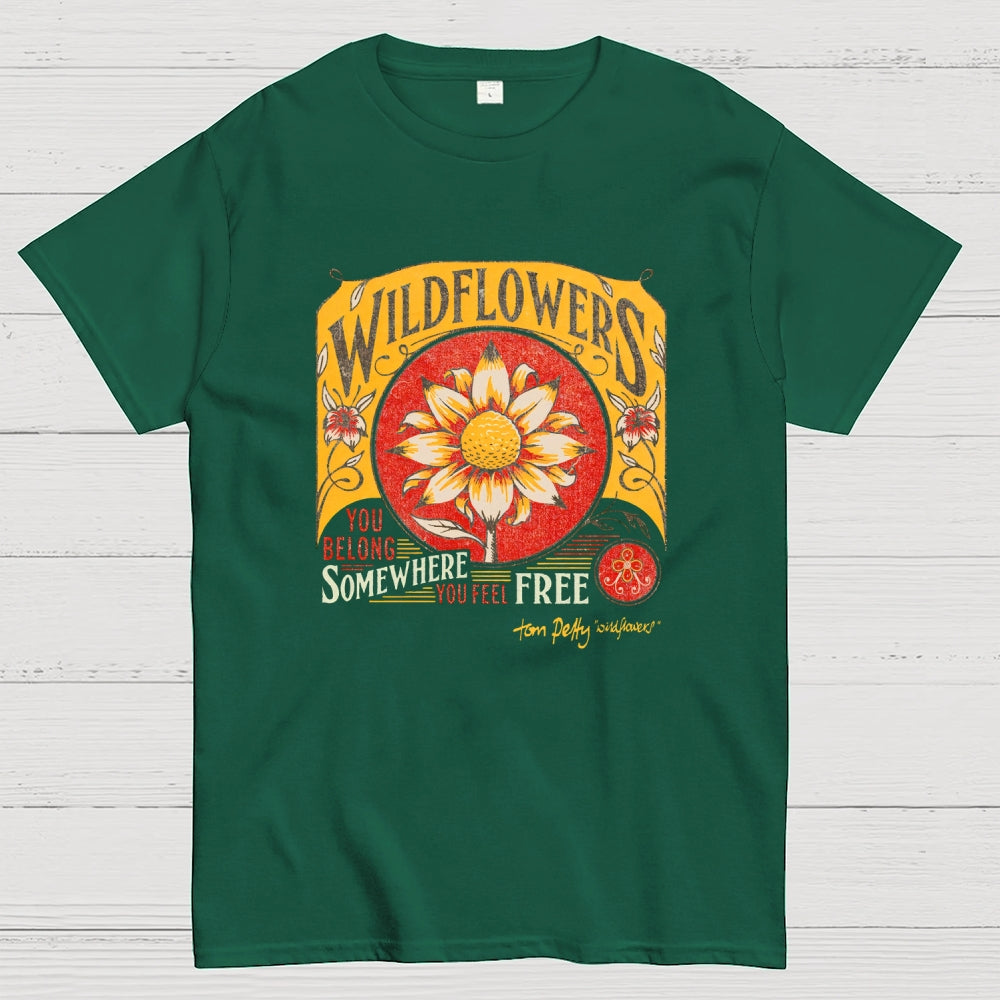 Tom Petty Wildflowers Natural  T-Shirt