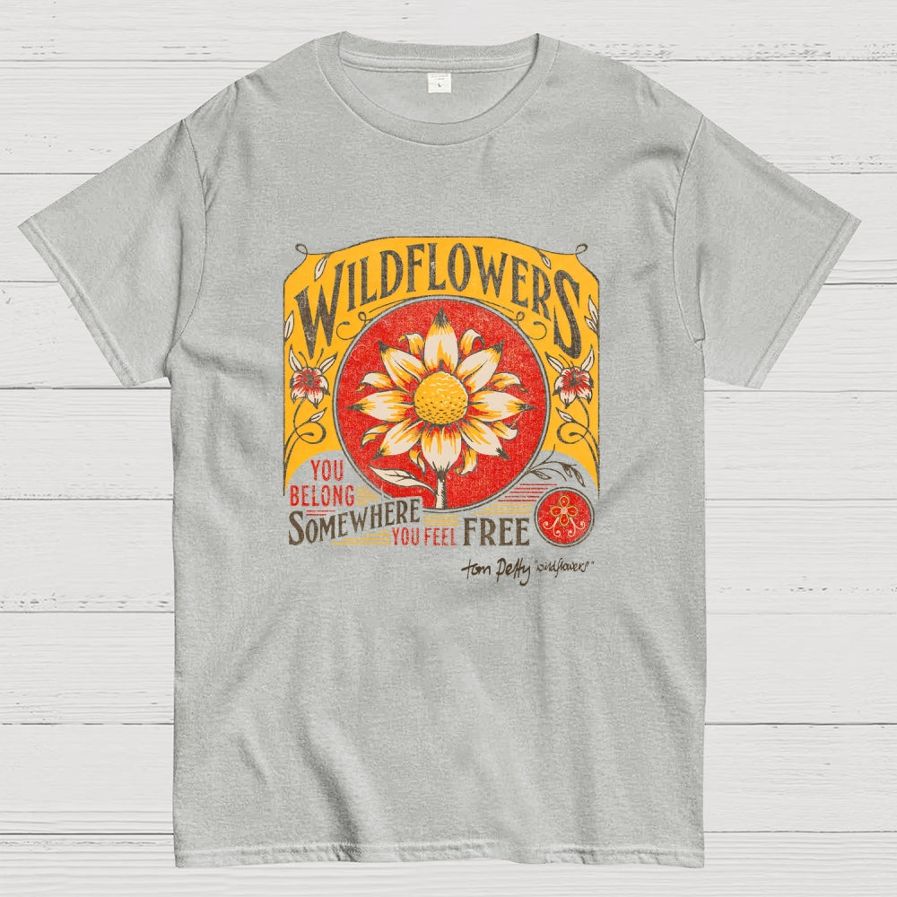 Tom Petty Wildflowers Natural  T-Shirt