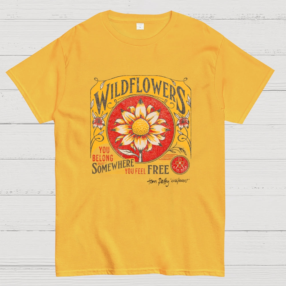 Tom Petty Wildflowers Natural  T-Shirt