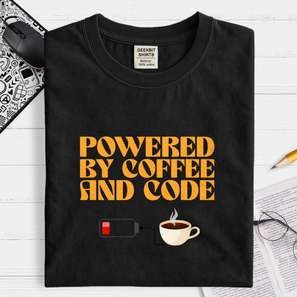 Powered by Coffee & Code  T-Shirt