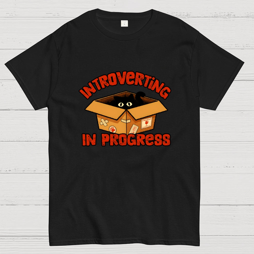 Introverting cat  T-Shirt