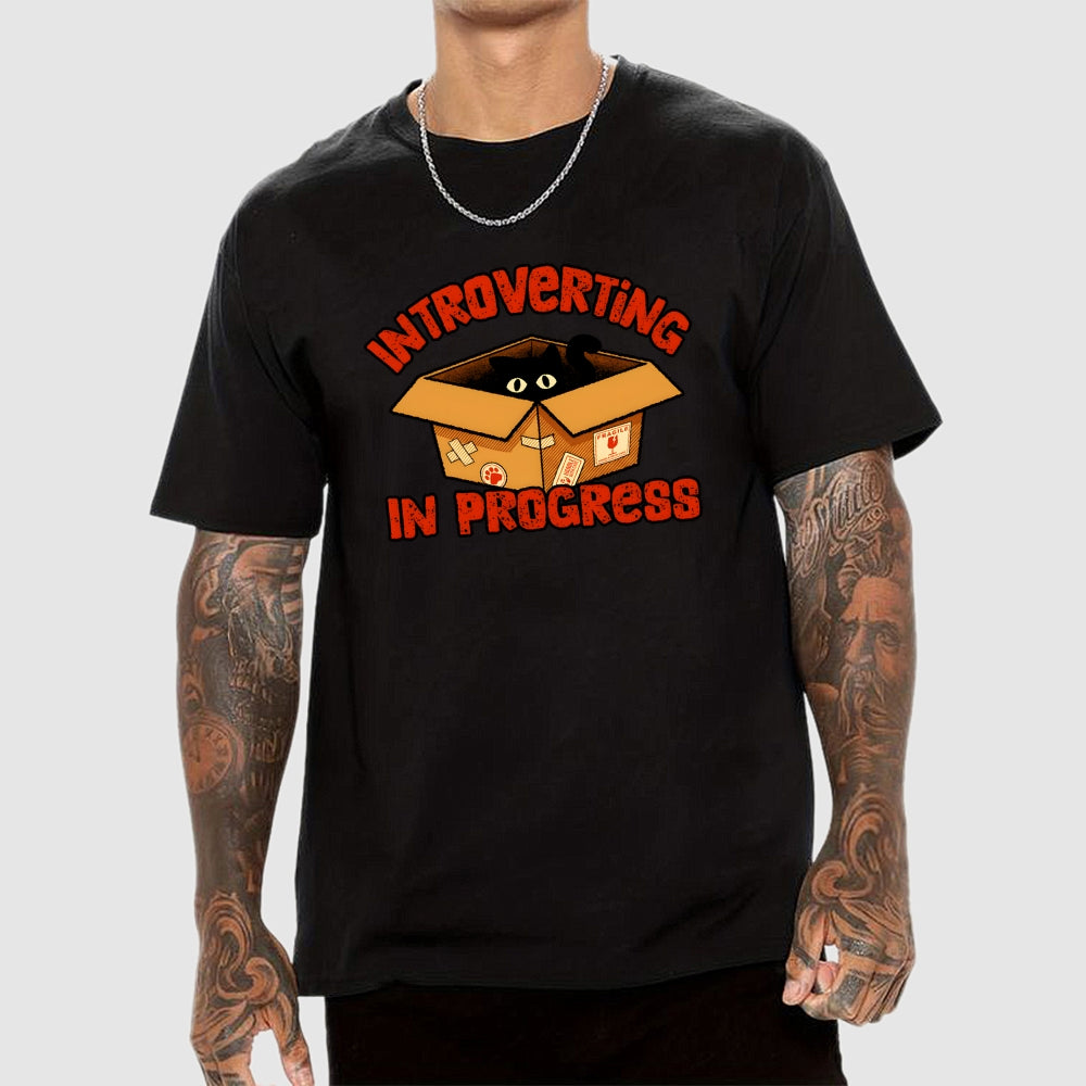 Introverting cat  T-Shirt