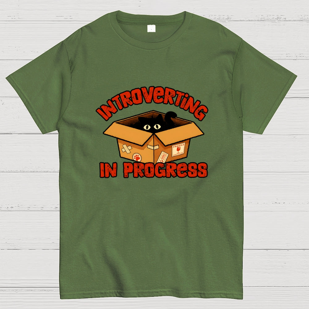 Introverting cat  T-Shirt