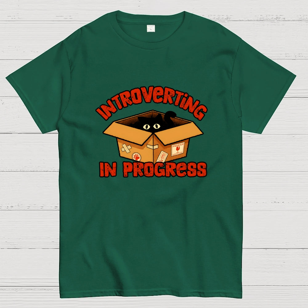 Introverting cat  T-Shirt
