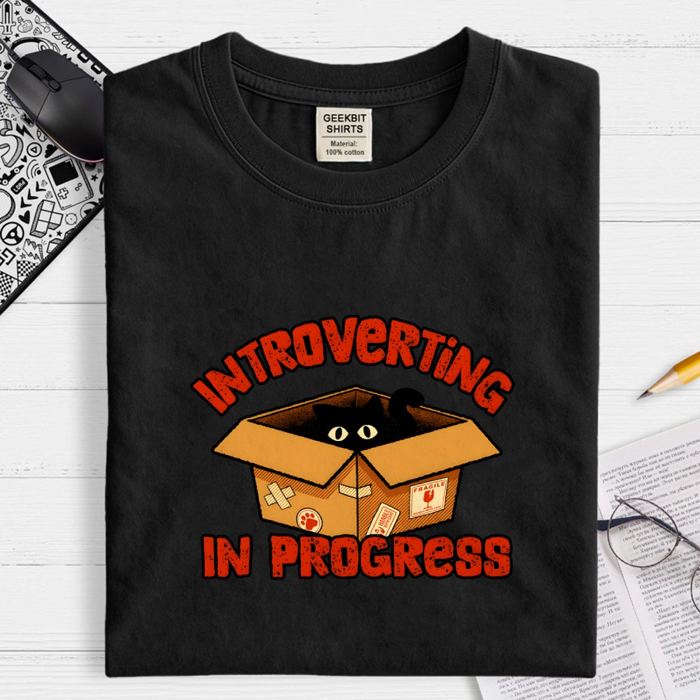 Introverting cat  T-Shirt