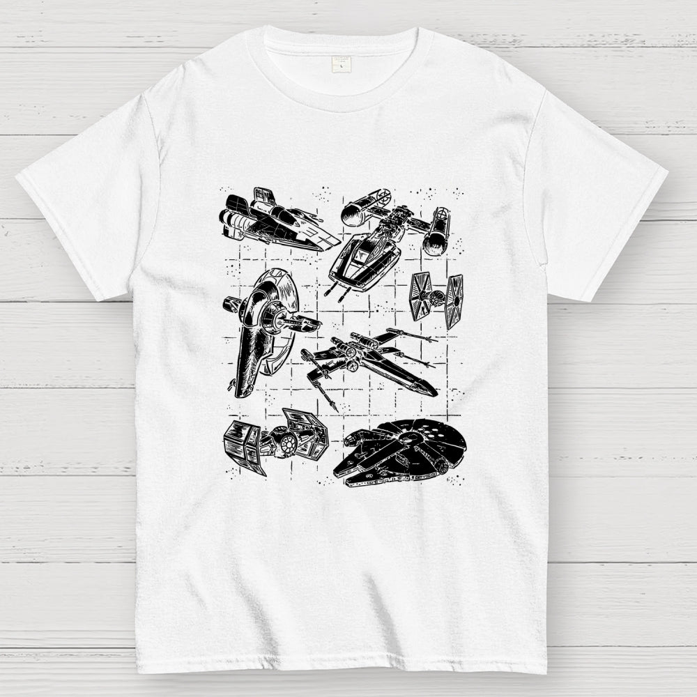 Star Spaceships  T-Shirt