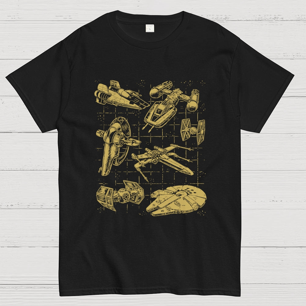 Star Spaceships  T-Shirt