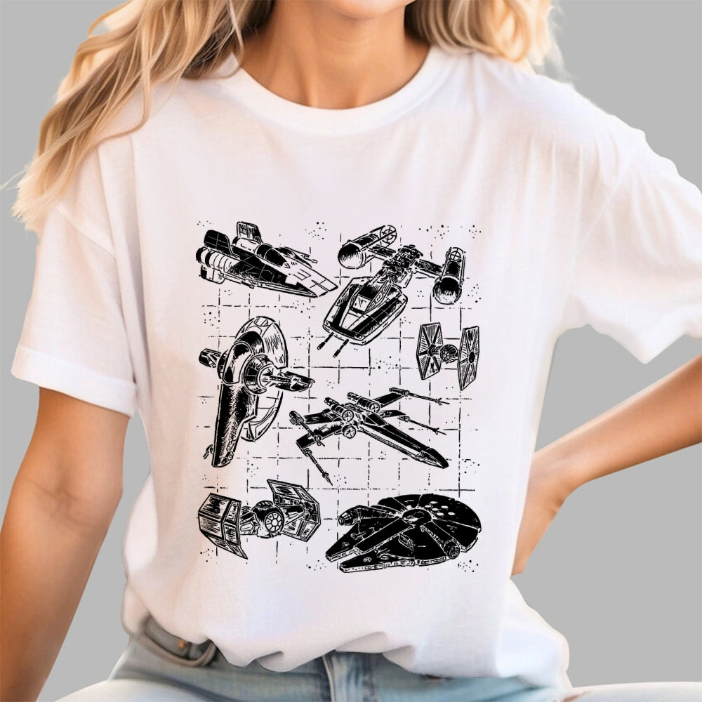 Star Spaceships  T-Shirt