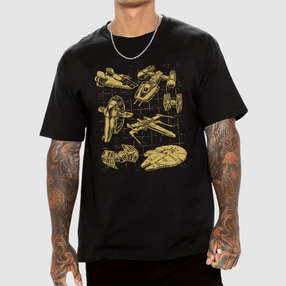 Star Spaceships  T-Shirt
