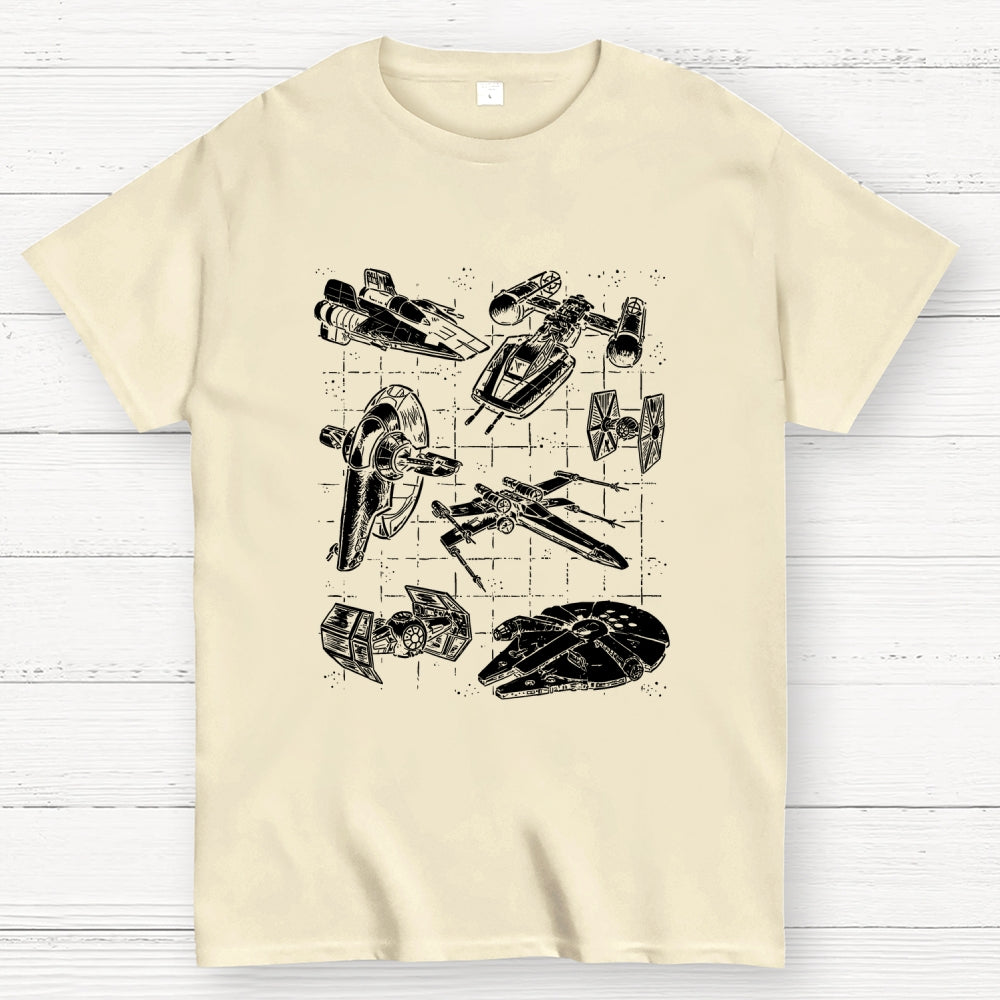 Star Spaceships  T-Shirt