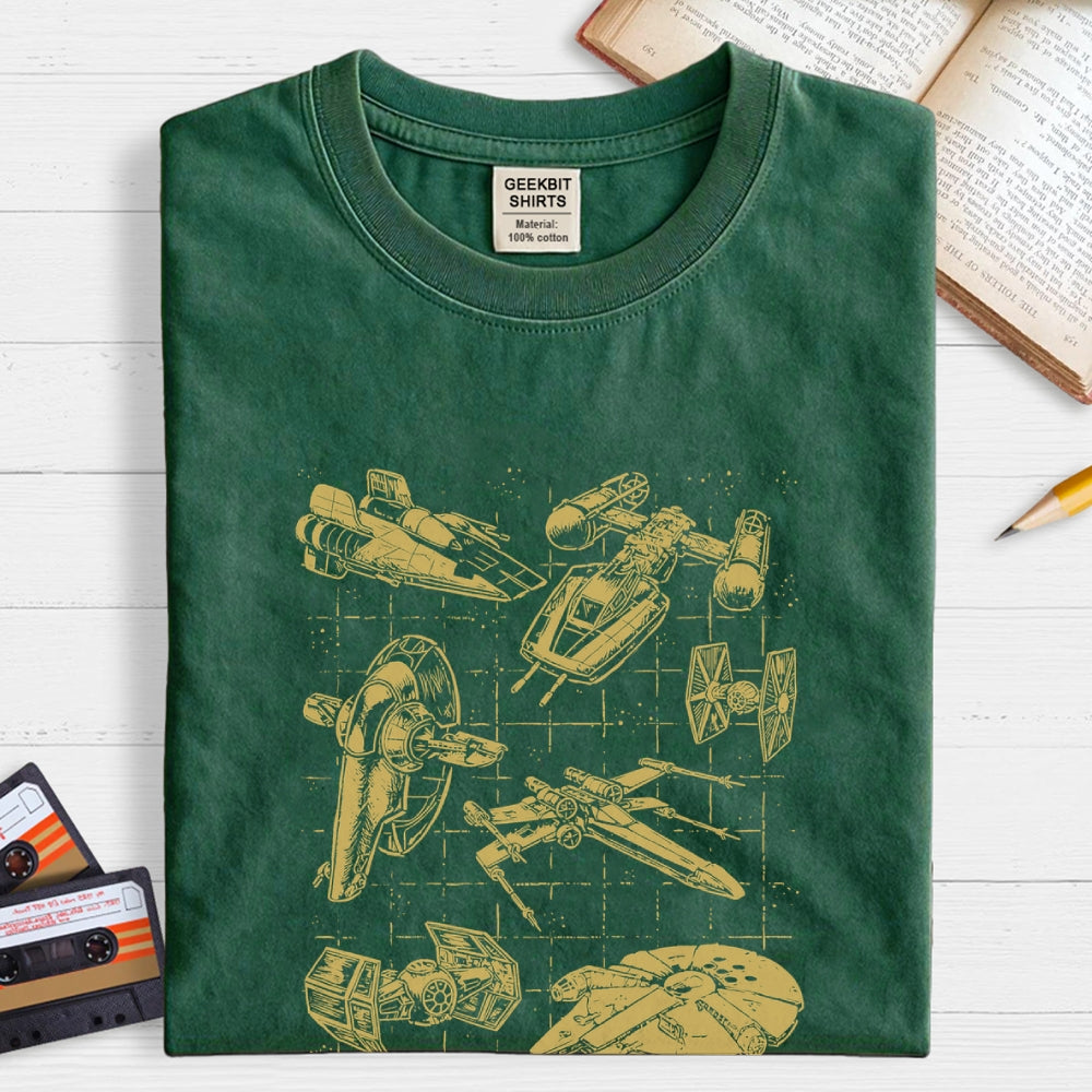 Star Spaceships  T-Shirt