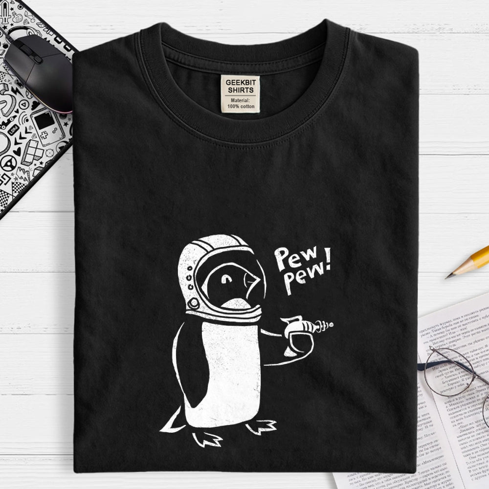 Pew Pew Penguin  T-Shirt
