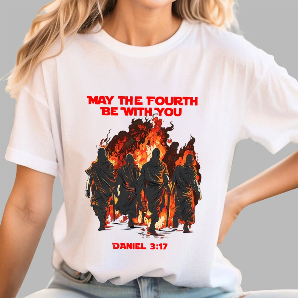 May The Fourth Be With You Christian Art Print  T-Shirt