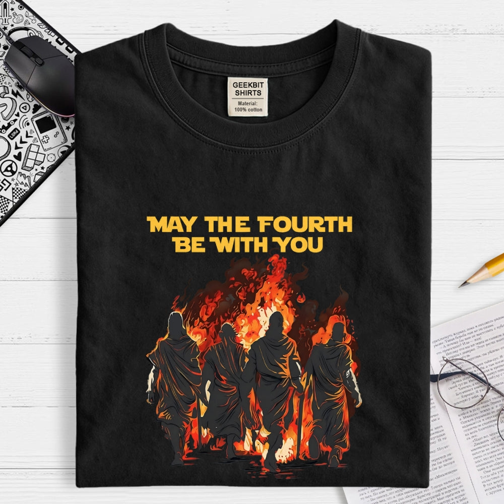 May The Fourth Be With You Christian Art Print  T-Shirt