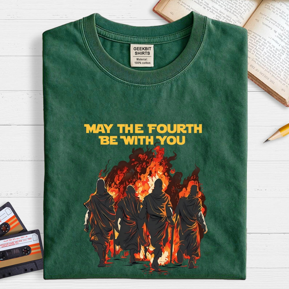 May The Fourth Be With You Christian Art Print  T-Shirt