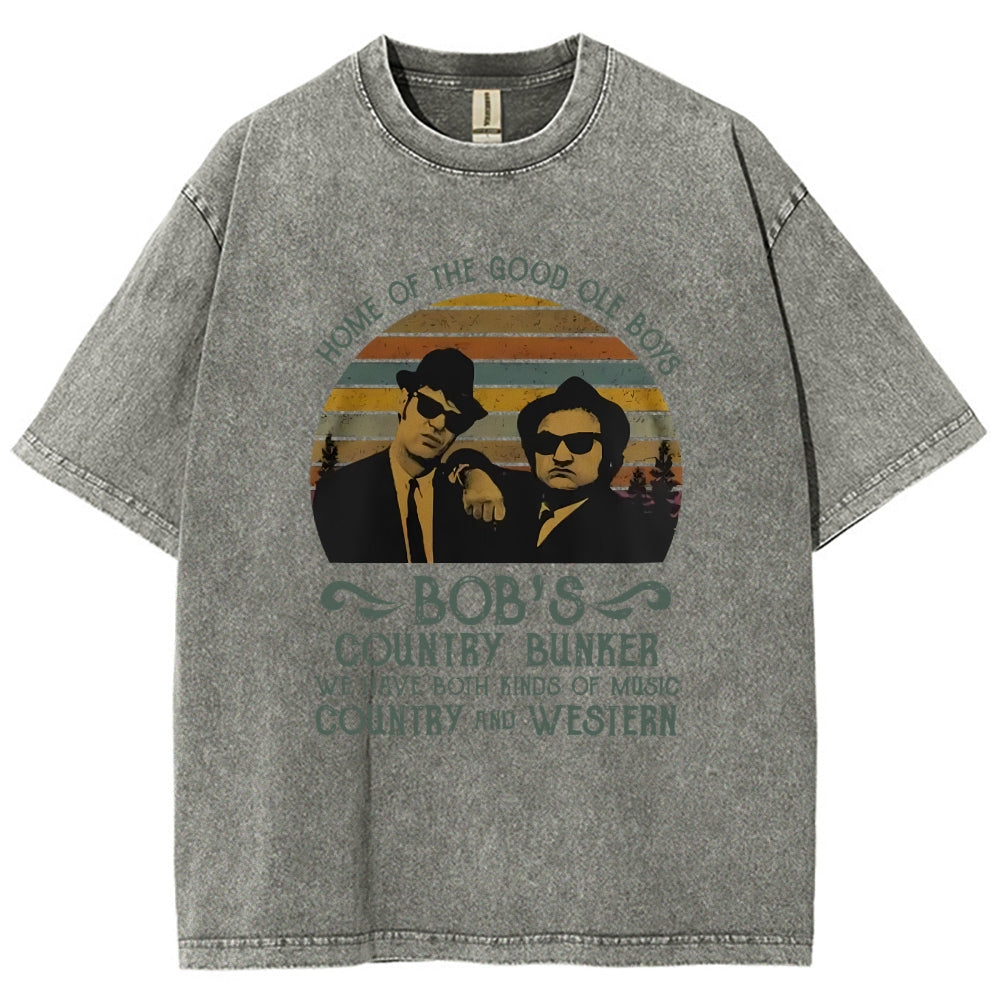 Home of The Good Ole Boys Bob's Country Bunker Vintage Distressed T-shirt